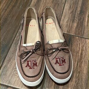 🏈 LN Primus brand women’s Texas A & M boat shoes